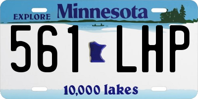 MN license plate 561LHP