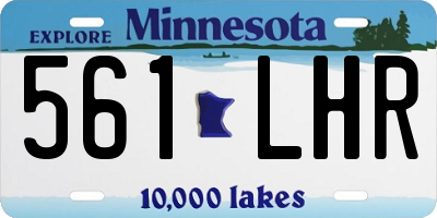 MN license plate 561LHR