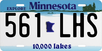 MN license plate 561LHS