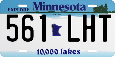 MN license plate 561LHT