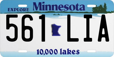 MN license plate 561LIA