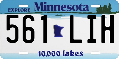 MN license plate 561LIH