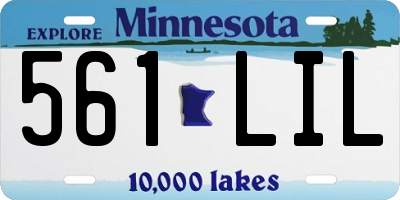 MN license plate 561LIL
