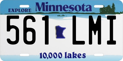 MN license plate 561LMI