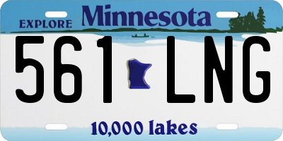 MN license plate 561LNG