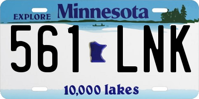 MN license plate 561LNK