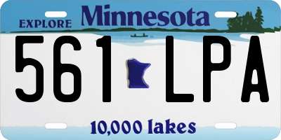 MN license plate 561LPA