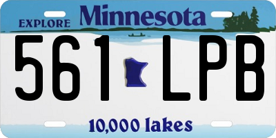 MN license plate 561LPB