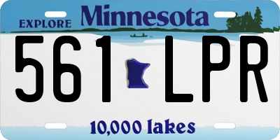 MN license plate 561LPR