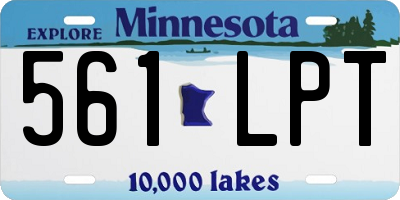 MN license plate 561LPT