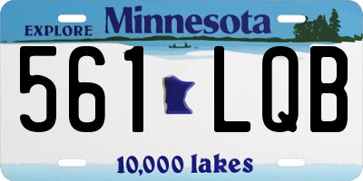 MN license plate 561LQB