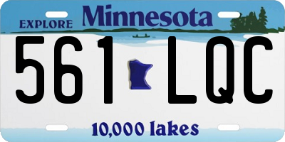 MN license plate 561LQC