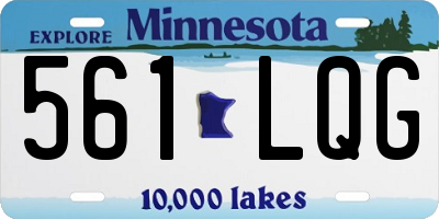 MN license plate 561LQG