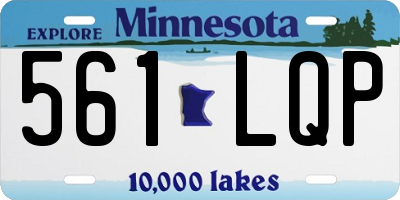 MN license plate 561LQP