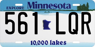 MN license plate 561LQR