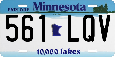 MN license plate 561LQV
