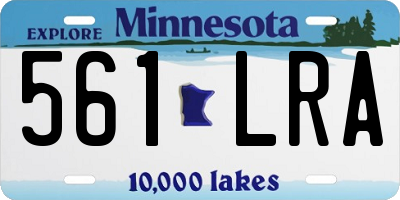 MN license plate 561LRA