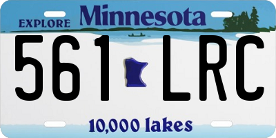 MN license plate 561LRC