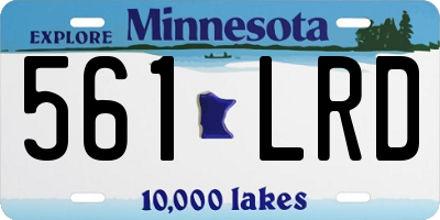 MN license plate 561LRD