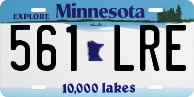 MN license plate 561LRE