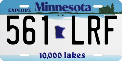 MN license plate 561LRF