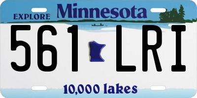 MN license plate 561LRI