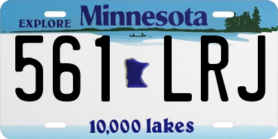MN license plate 561LRJ