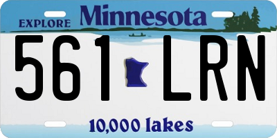 MN license plate 561LRN