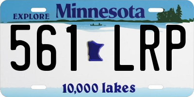 MN license plate 561LRP