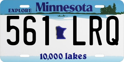 MN license plate 561LRQ