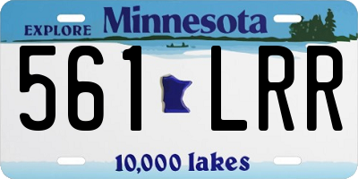 MN license plate 561LRR