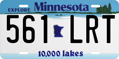 MN license plate 561LRT