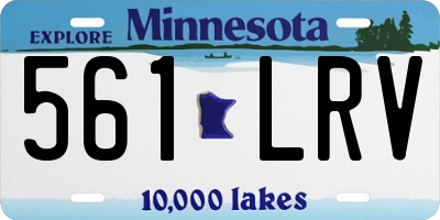 MN license plate 561LRV