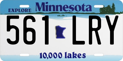 MN license plate 561LRY