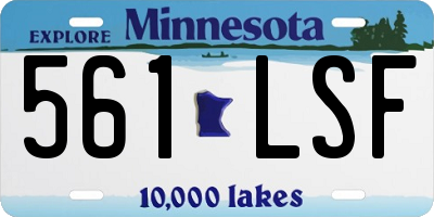 MN license plate 561LSF