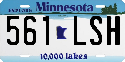 MN license plate 561LSH