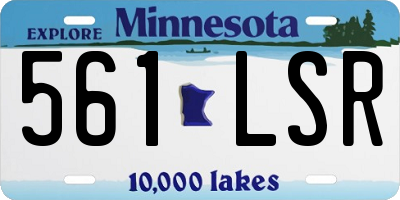 MN license plate 561LSR