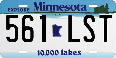 MN license plate 561LST