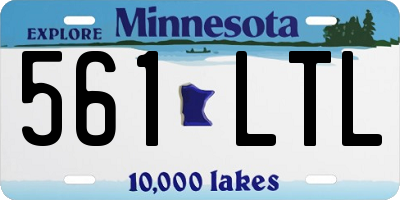 MN license plate 561LTL