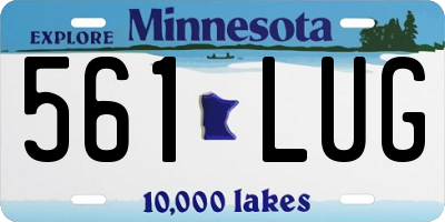 MN license plate 561LUG