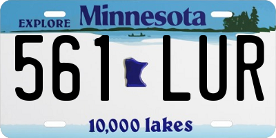 MN license plate 561LUR