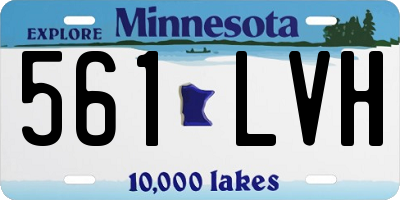 MN license plate 561LVH