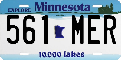 MN license plate 561MER