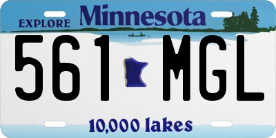 MN license plate 561MGL