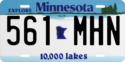 MN license plate 561MHN