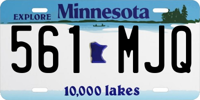MN license plate 561MJQ