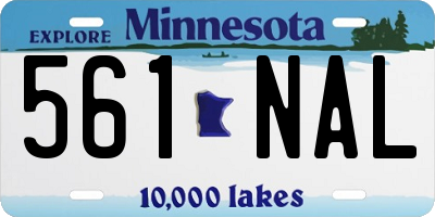 MN license plate 561NAL