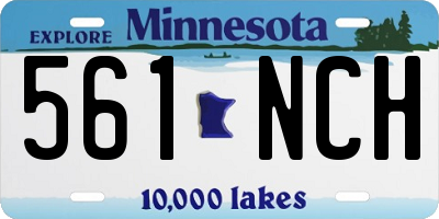 MN license plate 561NCH