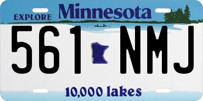 MN license plate 561NMJ