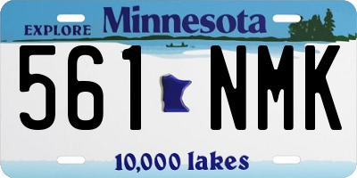 MN license plate 561NMK